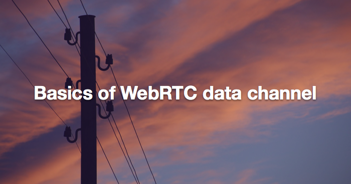 Basics of WebRTC data channel