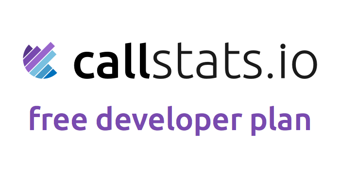 callstats.io free developer plan