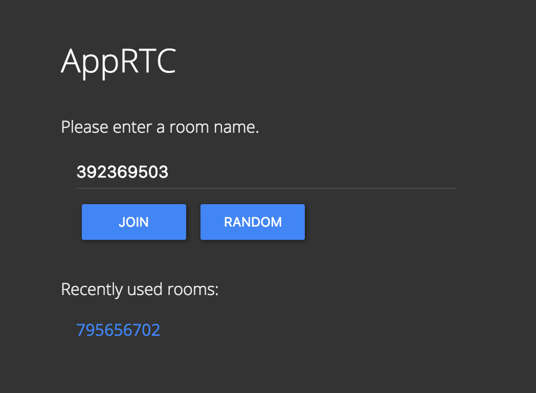 A version of AppRTC running on callstats.io infrastructure