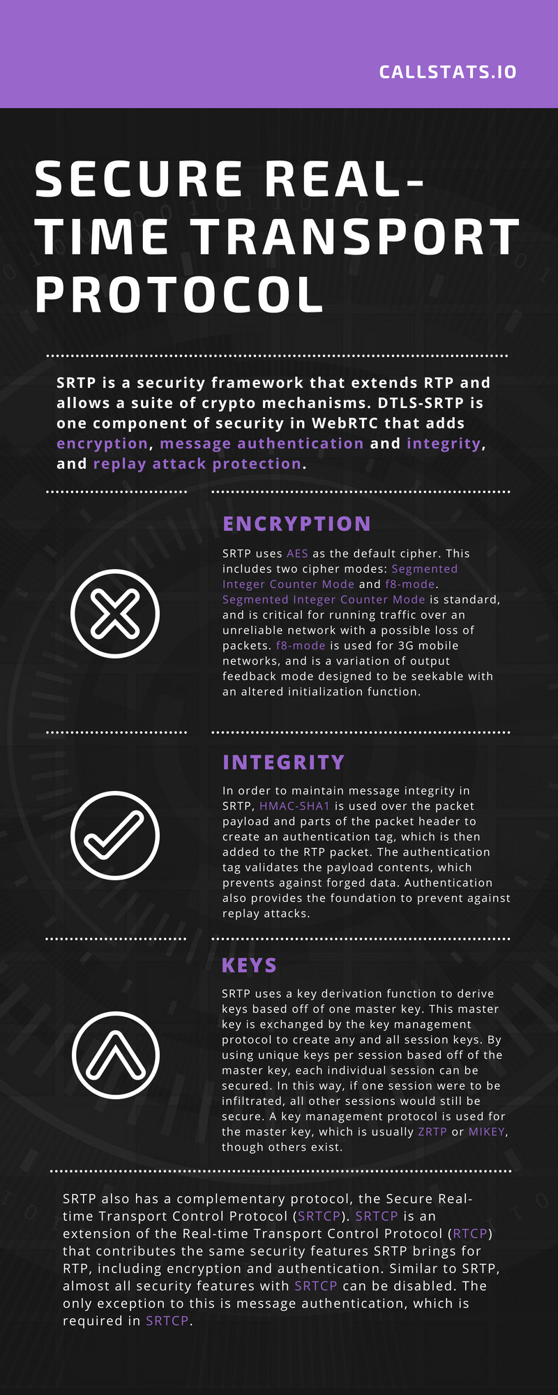 The Secure Real-time Transport Protocol Infographic