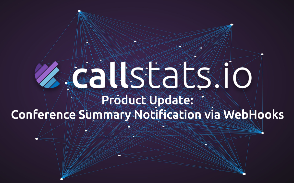 Conference Summary notification via webhooks