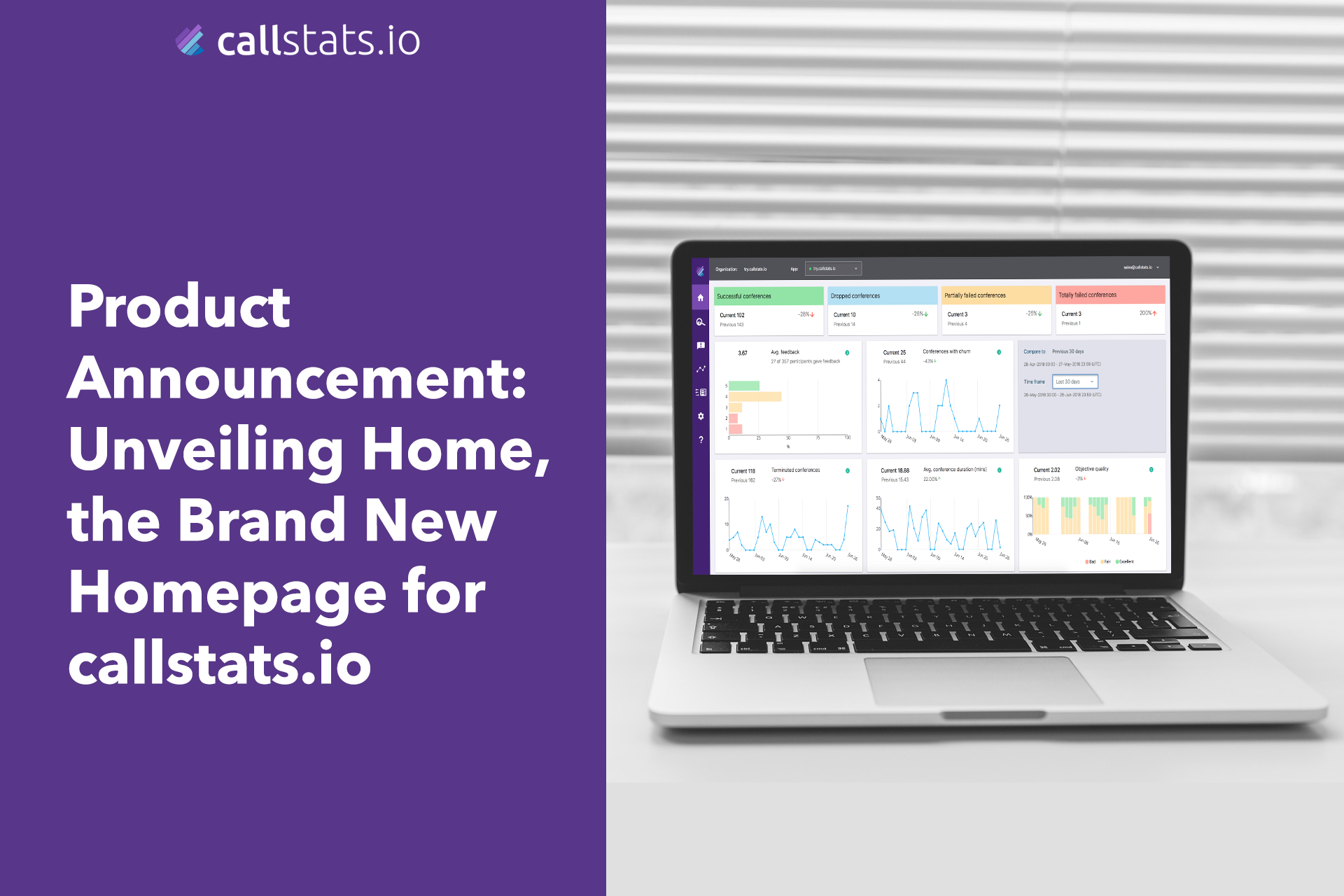 Product Updates: Unveiling the brand new homepage for callstats.io